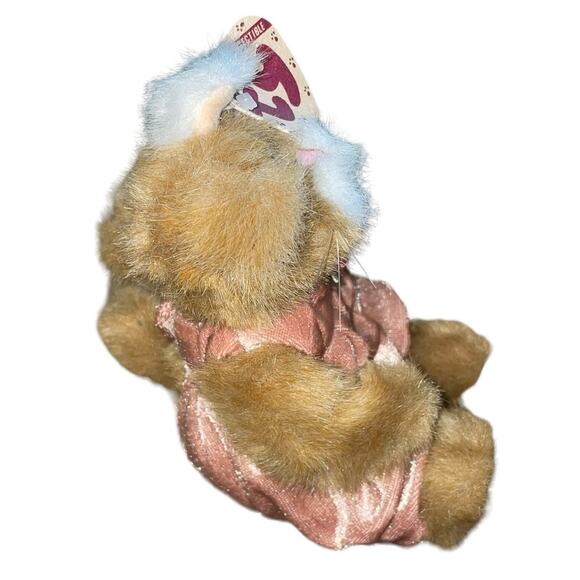 Ty Attic Treasures Pouncer Kitty Cat Plush 8" Stuffed Animal Nursery Toy Gift - Picture 4 of 9